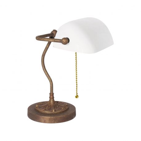 Lampi birou - Lampa de birou din alama design clasic Banker