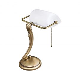 Lampa de birou din alama design clasic Banker