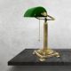 Lampi birou - Lampa de birou din alama design clasic Banker Executive Library