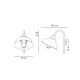 Aplice - Aplica de perete exterior design industrial Chronos
