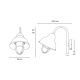 Aplice - Aplica de perete exterior design industrial Chronos