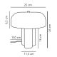 Veioze - Lampa de masa design scandinav minimalist Sandro verde inchis