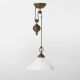 Pendule, Lustre suspendate - Lustra stil clasic italian din alama cu scripete Fiordo