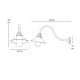Aplice - Aplica de perete exterior design industrial Giada