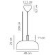 Pendule, Lustre suspendate - Lustra design scandinav minimalist Sandro negru