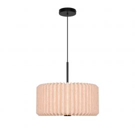 Pendule, Lustre suspendate - Lustra suspendata moderna cu abajur plisat Vivienne