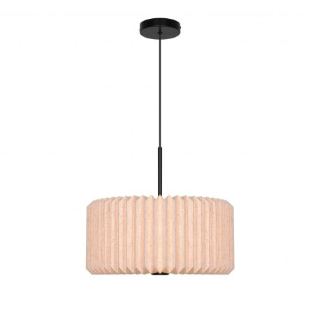 Pendule, Lustre suspendate - Lustra suspendata moderna cu abajur plisat Vivienne