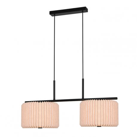 Pendule, Lustre suspendate - Lustra suspendata moderna cu abajur plisat Vivienne