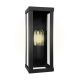 Aplice - Aplica de perete exterior din otel negru Lantern