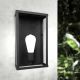Aplice - Aplica de perete exterior din otel negru Lantern