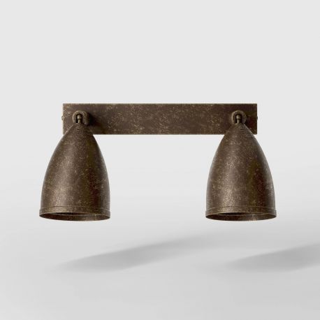 Aplice cu Spot - Aplica de perete din alama cu 2 spoturi directionabile Stoccolma