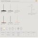 Pendule, Lustre suspendate - Lustra, Pendul LED, Design Nordic Minimalist, Artist 25cm Bej