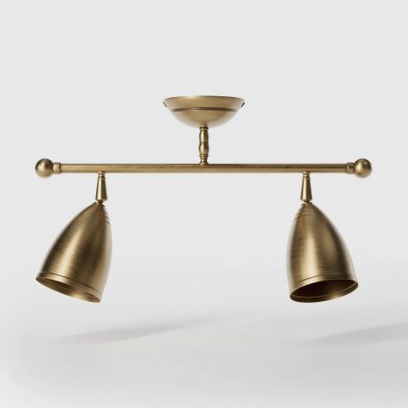 Plafoniere cu spoturi, Spoturi aplicate - Plafoniera cu 2 spoturi directionabile Stoccolma