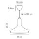 Pendule, Lustre suspendate - Lustra, Pendul Design Scandinav Fuji negru