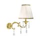 Aplice, corpuri de iluminat pentru pereti - Aplica de perete cu abajur elegant si cristale Classic Wall