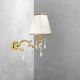 Aplice, corpuri de iluminat pentru pereti - Aplica de perete cu abajur elegant si cristale Classic Wall