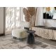 Masute Living - Masuta laterala rotunda din MDF Mina negru