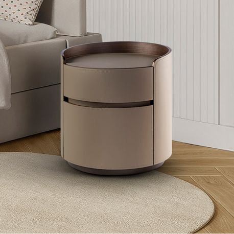 Noptiere - Noptiera rotunda cu 2 sertare Cirze
