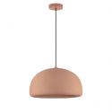 Lustra suspendata cu textura granulata Davo 43cm, rosu caramiziu