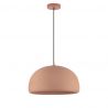 Lustra suspendata cu textura granulata Davo 43cm, rosu caramiziu