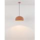 Pendule, Lustre suspendate - Lustra suspendata cu textura granulata Davo 43cm, rosu caramiziu