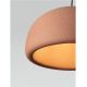 Pendule, Lustre suspendate - Lustra suspendata cu textura granulata Davo 43cm, rosu caramiziu