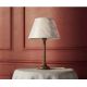 Veioze - Veioza, Lampa de masa cu abajur elegant Ivory Striped