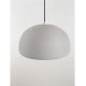 Pendule, Lustre suspendate - Lustra suspendata cu textura granulata Davo 43cm, gri piatra