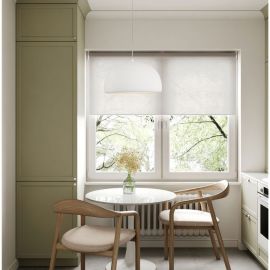 Pendule, Lustre suspendate - Lustra suspendata cu textura granulata Davo 43cm, alb piatra