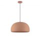 Pendule, Lustre suspendate - Lustra suspendata cu textura granulata Davo 50cm, rosu caramiziu