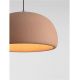 Pendule, Lustre suspendate - Lustra suspendata cu textura granulata Davo 50cm, rosu caramiziu