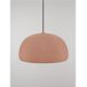 Pendule, Lustre suspendate - Lustra suspendata cu textura granulata Davo 50cm, rosu caramiziu