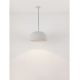 Pendule, Lustre suspendate - Lustra suspendata cu textura granulata Davo 50cm, gri piatra