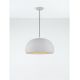 Pendule, Lustre suspendate - Lustra suspendata cu textura granulata Davo 50cm, gri piatra