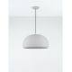 Pendule, Lustre suspendate - Lustra suspendata cu textura granulata Davo 50cm, gri piatra