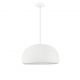 Pendule, Lustre suspendate - Lustra suspendata cu textura granulata Davo 50cm, alb piatra