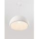 Pendule, Lustre suspendate - Lustra suspendata cu textura granulata Davo 50cm, alb piatra