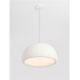 Pendule, Lustre suspendate - Lustra suspendata cu textura granulata Davo 50cm, alb piatra