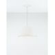 Pendule, Lustre suspendate - Lustra suspendata cu textura granulata Davo 50cm, alb piatra