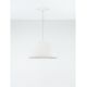 Pendule, Lustre suspendate - Lustra suspendata cu textura granulata Davo 50cm, alb piatra