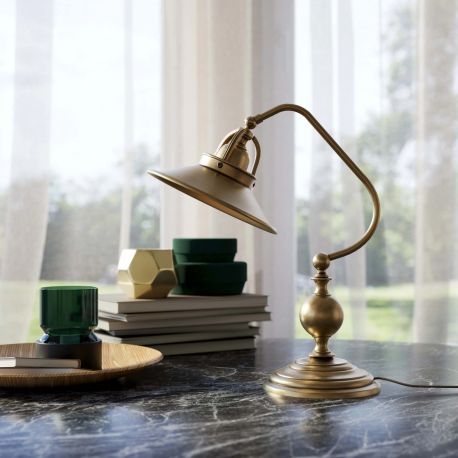 Veioze - Lampa de masa stil industrial din alama personalizabila Alice
