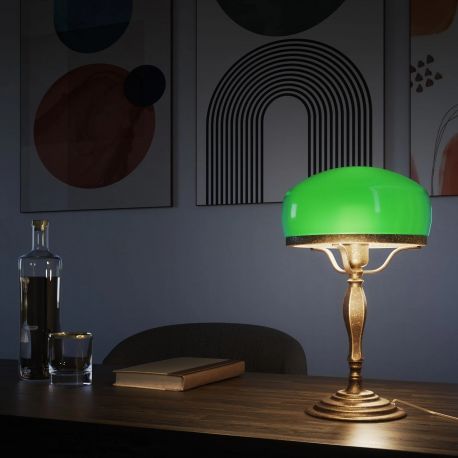 Veioze - Veioza, Lampa de masa vintage Mushroom Lamp verde