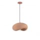 Pendule, Lustre suspendate - Lustra suspendata cu textura granulata Bambel rosu caramiziu