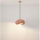 Pendule, Lustre suspendate - Lustra suspendata cu textura granulata Bambel rosu caramiziu