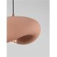 Pendule, Lustre suspendate - Lustra suspendata cu textura granulata Bambel rosu caramiziu