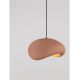 Pendule, Lustre suspendate - Lustra suspendata cu textura granulata Bambel rosu caramiziu