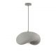 Pendule, Lustre suspendate - Lustra suspendata cu textura granulata Bambel gri piatra