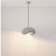Pendule, Lustre suspendate - Lustra suspendata cu textura granulata Bambel gri piatra