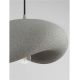 Pendule, Lustre suspendate - Lustra suspendata cu textura granulata Bambel gri piatra