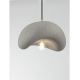 Pendule, Lustre suspendate - Lustra suspendata cu textura granulata Bambel gri piatra